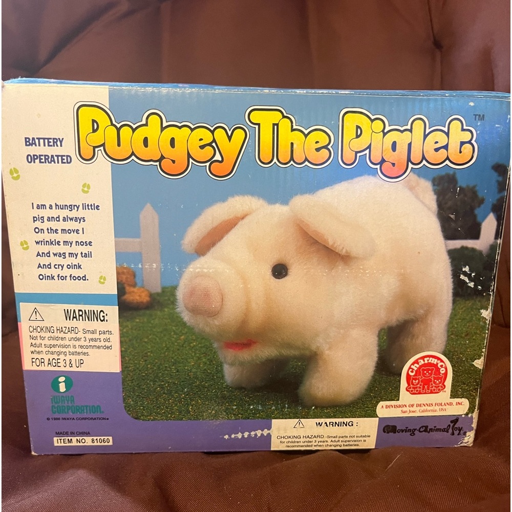 Vintage 1986 pudgy pig